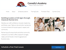 Tablet Screenshot of connellysacademy.com